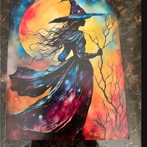 3 Colourful Witch Art Cards